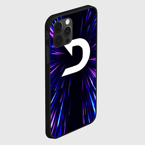 Чехол iPhone 12 Pro Max Deadlock neon energy / 3D-Черный – фото 2