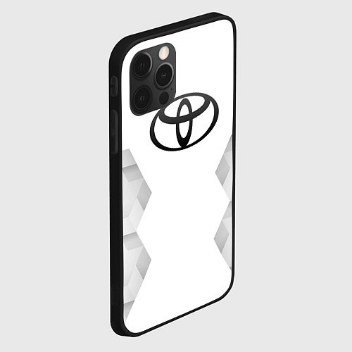 Чехол iPhone 12 Pro Max Toyota white poly / 3D-Черный – фото 2