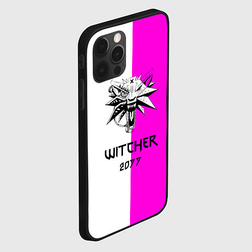 Чехол iPhone 12 Pro Max The Witcher line / 3D-Черный – фото 2