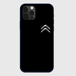 Чехол для iPhone 12 Pro Max Citroen logo auto, цвет: 3D-черный