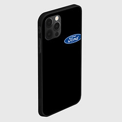 Чехол для iPhone 12 Pro Max FORD logo auto, цвет: 3D-черный — фото 2