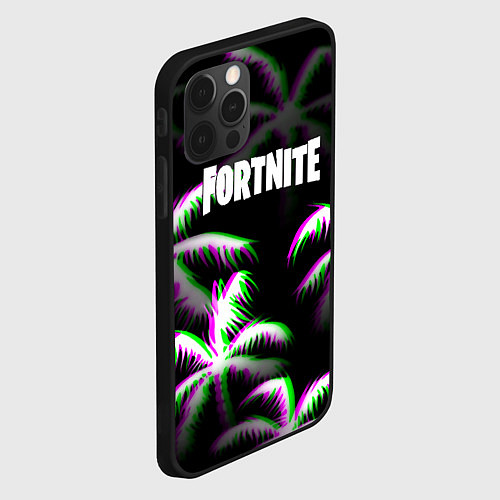 Чехол iPhone 12 Pro Max Fortnite glitch tropix / 3D-Черный – фото 2