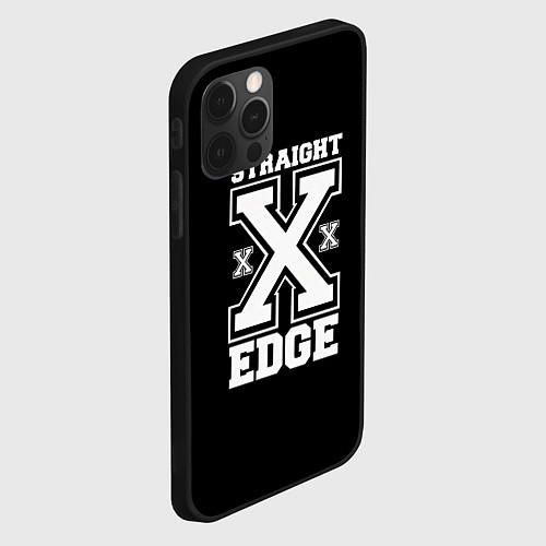 Чехол iPhone 12 Pro Max Straight edge SXE / 3D-Черный – фото 2