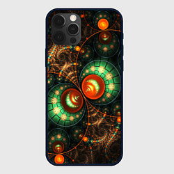 Чехол для iPhone 12 Pro Max Фрактальный узор абстрактный, цвет: 3D-черный