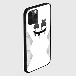 Чехол для iPhone 12 Pro Max Marshmello white poly, цвет: 3D-черный — фото 2