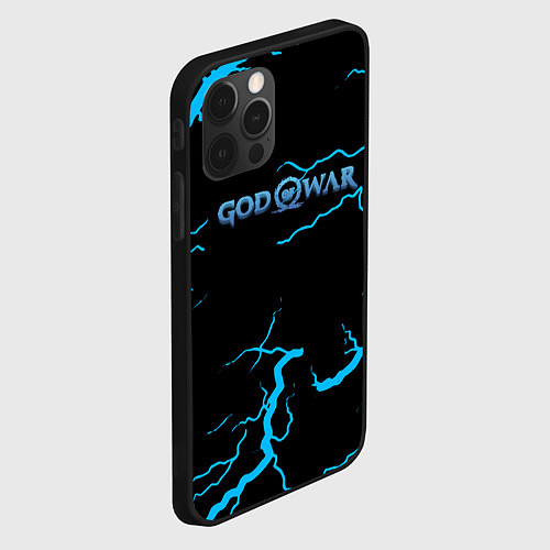 Чехол iPhone 12 Pro Max God of War storm / 3D-Черный – фото 2