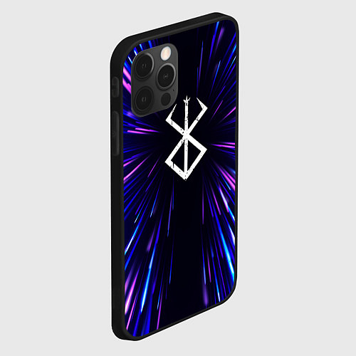 Чехол iPhone 12 Pro Max Berserk neon energy / 3D-Черный – фото 2