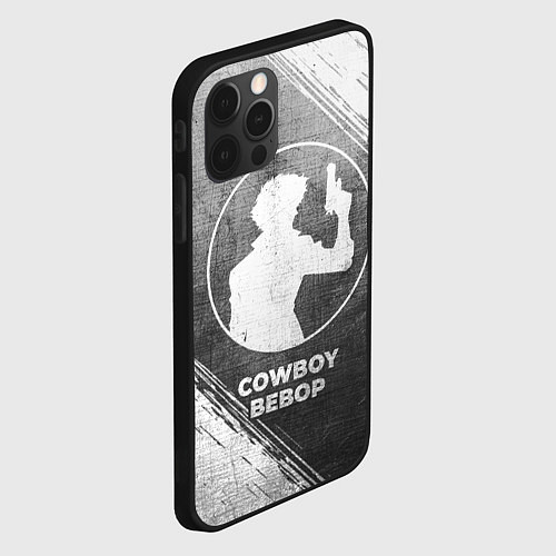 Чехол iPhone 12 Pro Max Cowboy Bebop - grey gradient / 3D-Черный – фото 2