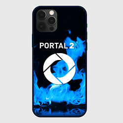 Чехол для iPhone 12 Pro Max Portal 2 blue flame, цвет: 3D-черный