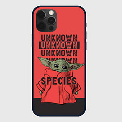 Чехол для iPhone 12 Pro Max Грогу, цвет: 3D-черный