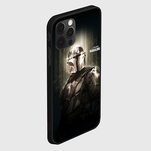 Чехол iPhone 12 Pro Max Din Djarin - The Mandalorian / 3D-Черный – фото 2