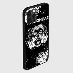 Чехол для iPhone 12 Pro Max Radiohead рок пес, цвет: 3D-черный — фото 2
