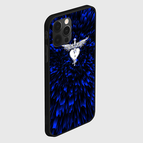 Чехол iPhone 12 Pro Max Bon Jovi blue energy / 3D-Черный – фото 2