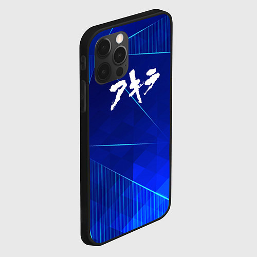 Чехол iPhone 12 Pro Max Akira blue poly / 3D-Черный – фото 2