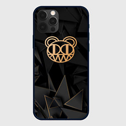 Чехол для iPhone 12 Pro Max Radiohead golden poly, цвет: 3D-черный