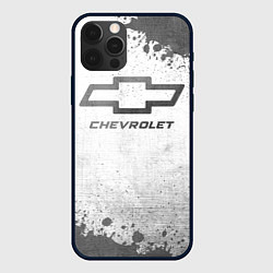 Чехол для iPhone 12 Pro Max Chevrolet - white gradient, цвет: 3D-черный