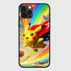 Чехол для iPhone 12 Pro Max Super Pikachu - ai art fantasy, цвет: 3D-черный