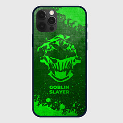 Чехол для iPhone 12 Pro Max Goblin Slayer - green gradient, цвет: 3D-черный