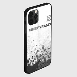 Чехол для iPhone 12 Pro Max CreepyPasta - white gradient посередине, цвет: 3D-черный — фото 2