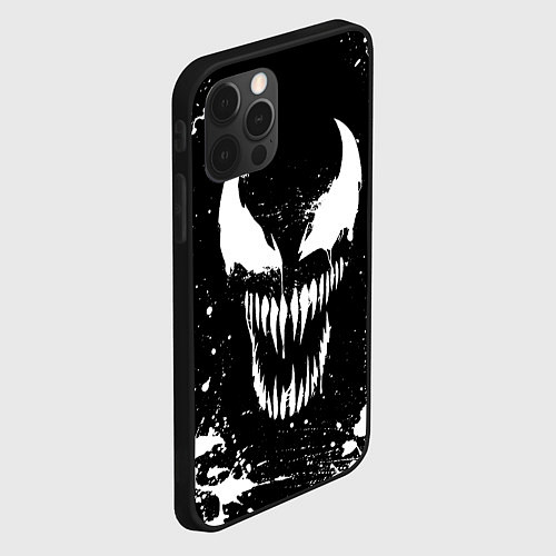 Чехол iPhone 12 Pro Max Venom logo / 3D-Черный – фото 2