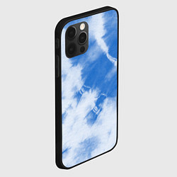 Чехол для iPhone 12 Pro Max Синий тай дай, цвет: 3D-черный — фото 2