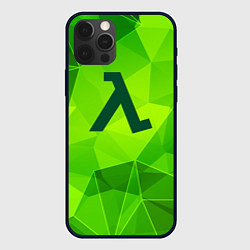 Чехол для iPhone 12 Pro Max Half-Life green poly, цвет: 3D-черный