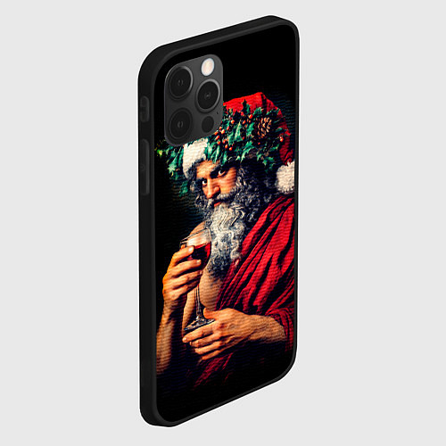 Чехол iPhone 12 Pro Max Дионис на Рождество / 3D-Черный – фото 2