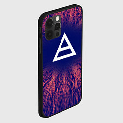 Чехол для iPhone 12 Pro Max Thirty Seconds to Mars red energy, цвет: 3D-черный — фото 2
