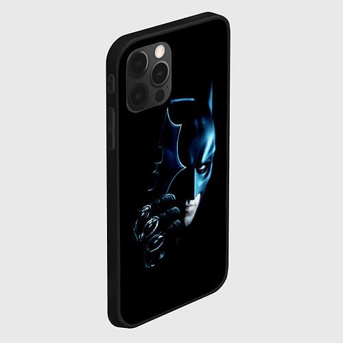 Чехол iPhone 12 Pro Max Темный рыцарь / 3D-Черный – фото 2