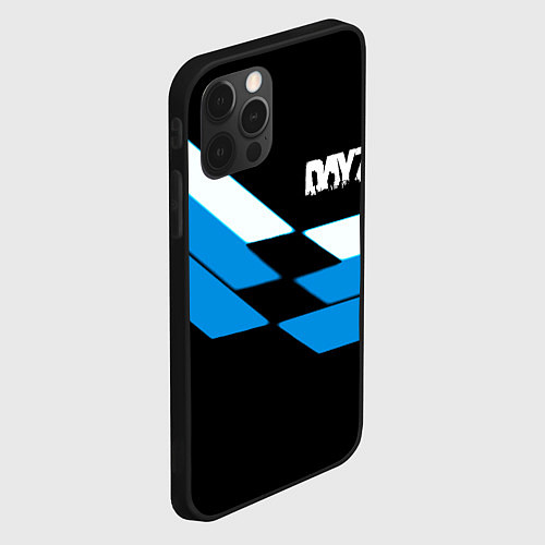 Чехол iPhone 12 Pro Max Dayz geometry steel / 3D-Черный – фото 2