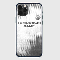 Чехол для iPhone 12 Pro Max Tomodachi Game - white gradient посередине, цвет: 3D-черный