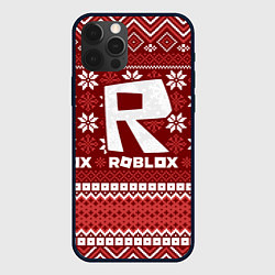 Чехол для iPhone 12 Pro Max Новогодний свитер ugly Roblox, цвет: 3D-черный