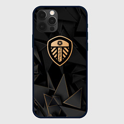 Чехол для iPhone 12 Pro Max Leeds United golden poly, цвет: 3D-черный