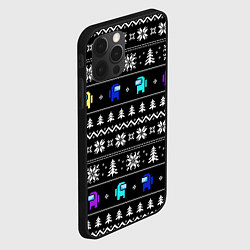 Чехол для iPhone 12 Pro Max Ornament - Among Us new year, цвет: 3D-черный — фото 2
