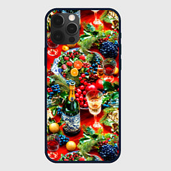 Чехол для iPhone 12 Pro Max Новогодние угощения, цвет: 3D-черный