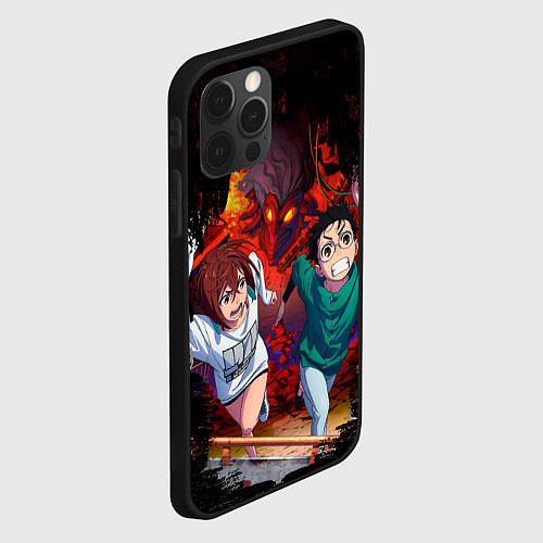 Чехол iPhone 12 Pro Max Побег от турбо бабки / 3D-Черный – фото 2