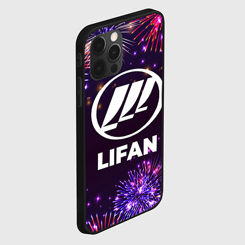 Чехол iPhone 12 Pro Max Праздничный Lifan / 3D-Черный – фото 2