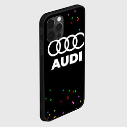 Чехол для iPhone 12 Pro Max Audi конфети, цвет: 3D-черный — фото 2
