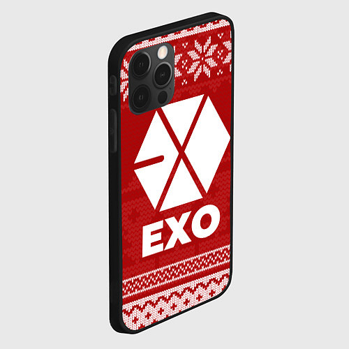 Чехол iPhone 12 Pro Max Новогодний Exo / 3D-Черный – фото 2