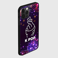 Чехол для iPhone 12 Pro Max Праздничный K Pop, цвет: 3D-черный — фото 2