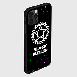 Чехол для iPhone 12 Pro Max Black Butler конфети, цвет: 3D-черный — фото 2
