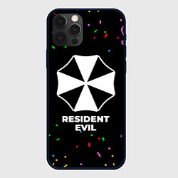 Чехол для iPhone 12 Pro Max Resident Evil конфети, цвет: 3D-черный