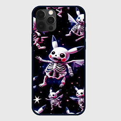 Чехол для iPhone 12 Pro Max Паттерн из покемон скелетиков, цвет: 3D-черный