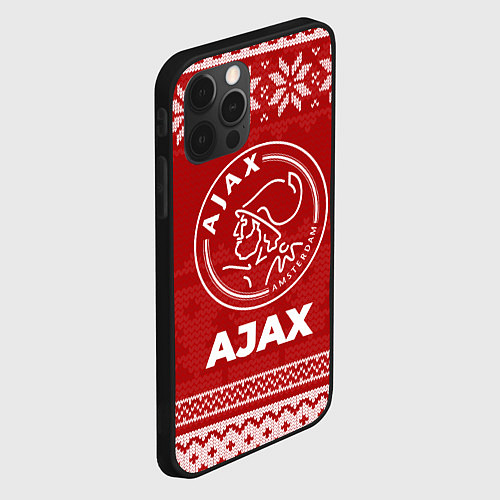 Чехол iPhone 12 Pro Max Новогодний Ajax / 3D-Черный – фото 2