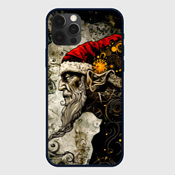 Чехол для iPhone 12 Pro Max Санта демон стимпанк, цвет: 3D-черный