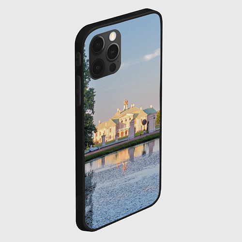 Чехол iPhone 12 Pro Max Меншиковский дворец в Ораниенбауме / 3D-Черный – фото 2