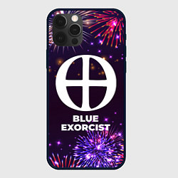 Чехол для iPhone 12 Pro Max Праздничный Blue Exorcist, цвет: 3D-черный