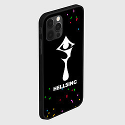 Чехол для iPhone 12 Pro Max Hellsing конфети, цвет: 3D-черный — фото 2