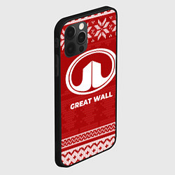 Чехол для iPhone 12 Pro Max Новогодний Great Wall, цвет: 3D-черный — фото 2
