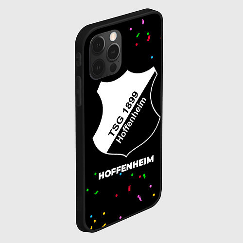 Чехол iPhone 12 Pro Max Hoffenheim конфети / 3D-Черный – фото 2